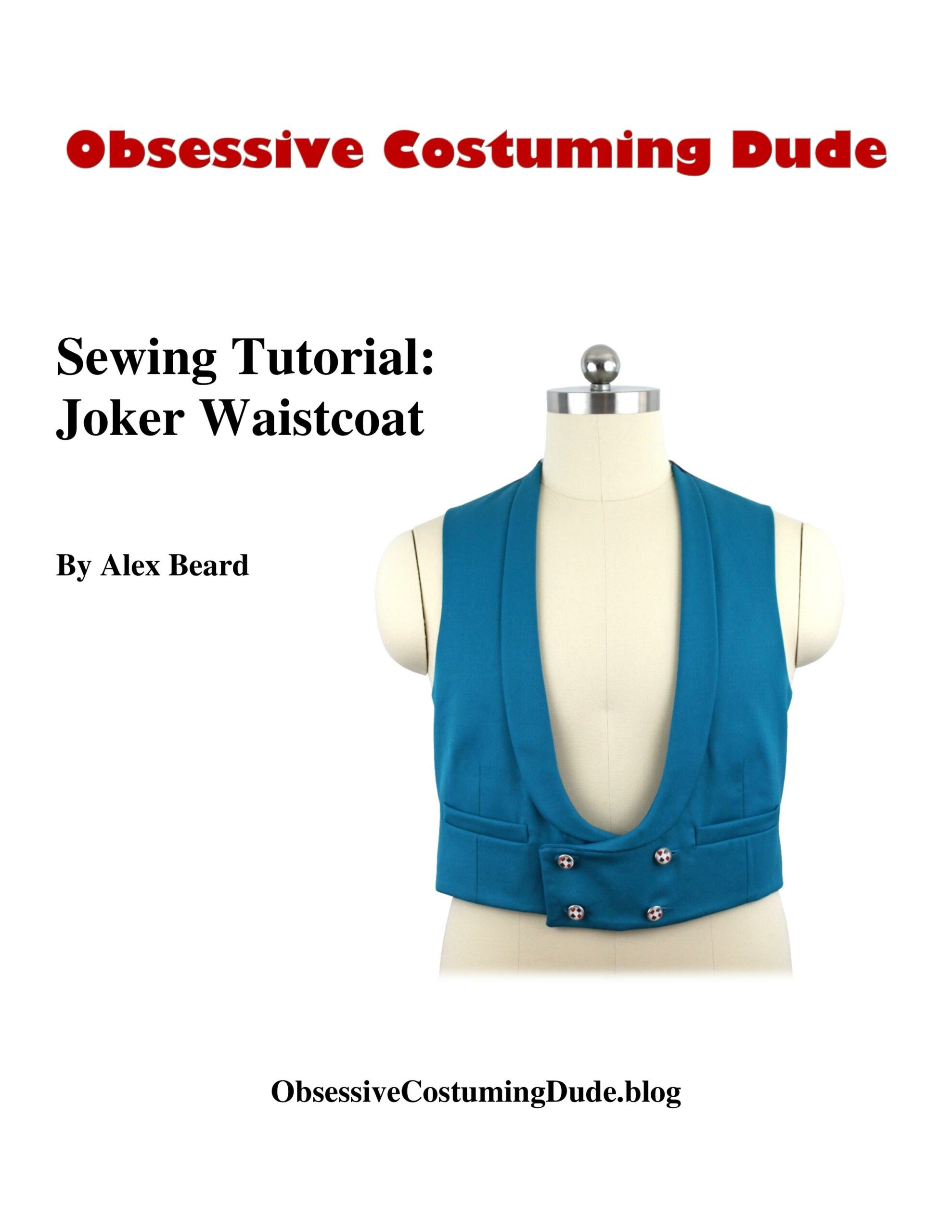 Joker waistcoat sewing tutorial - Obsessive Costuming Dude